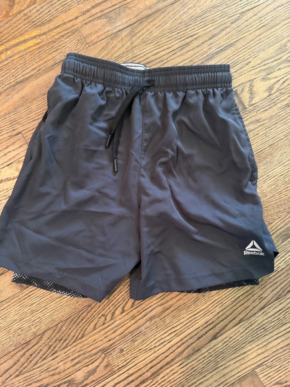 Reebok dark grey  Boys' Athletic Shorts with Drawstring